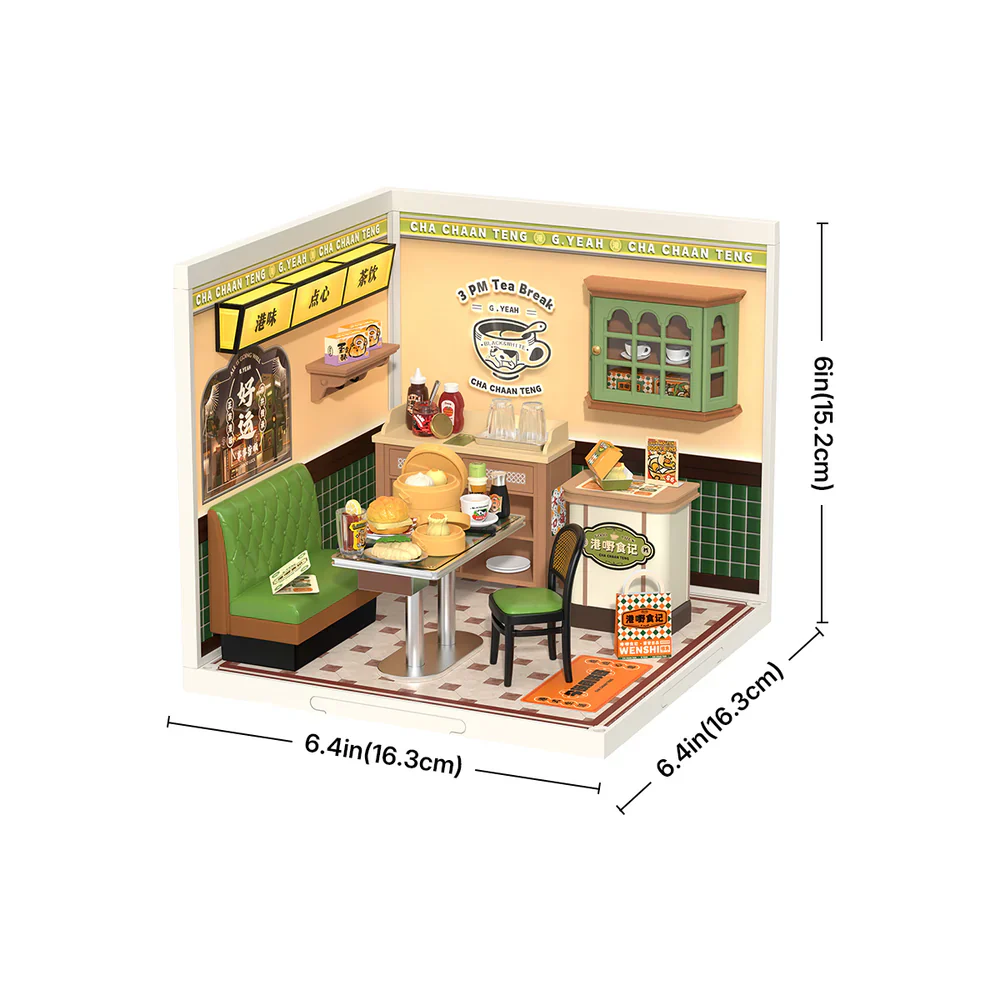 Robotime Rolife Hong Kong Bites Cafe Super Creator Miniature House DW021