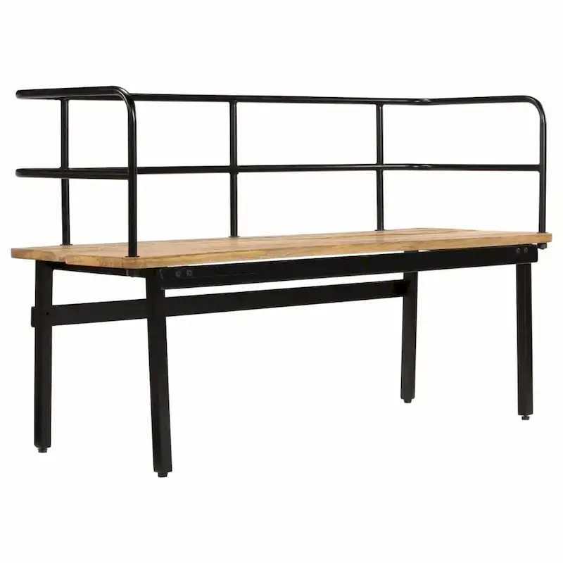 vidaXL Bench 47.2x15.7x27.6 Solid Mango Wood