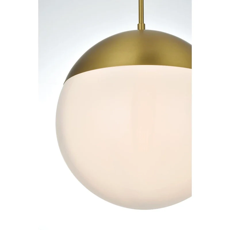 Elegant Lighting Eclipse Single Light 12  Wide Pendant with Frosted