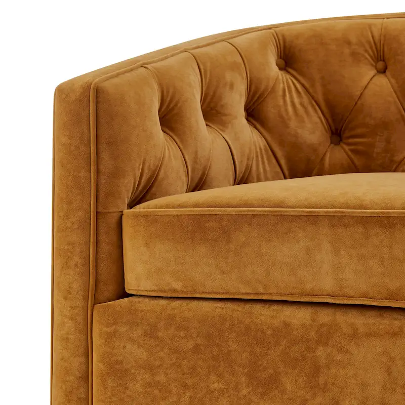 Walsh Fabric Swivel Barrel Chair