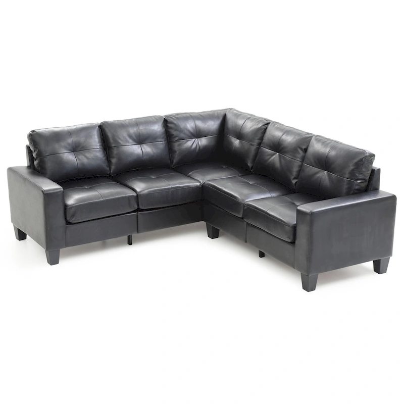 Newbury Faux Leather Sectional Sofa