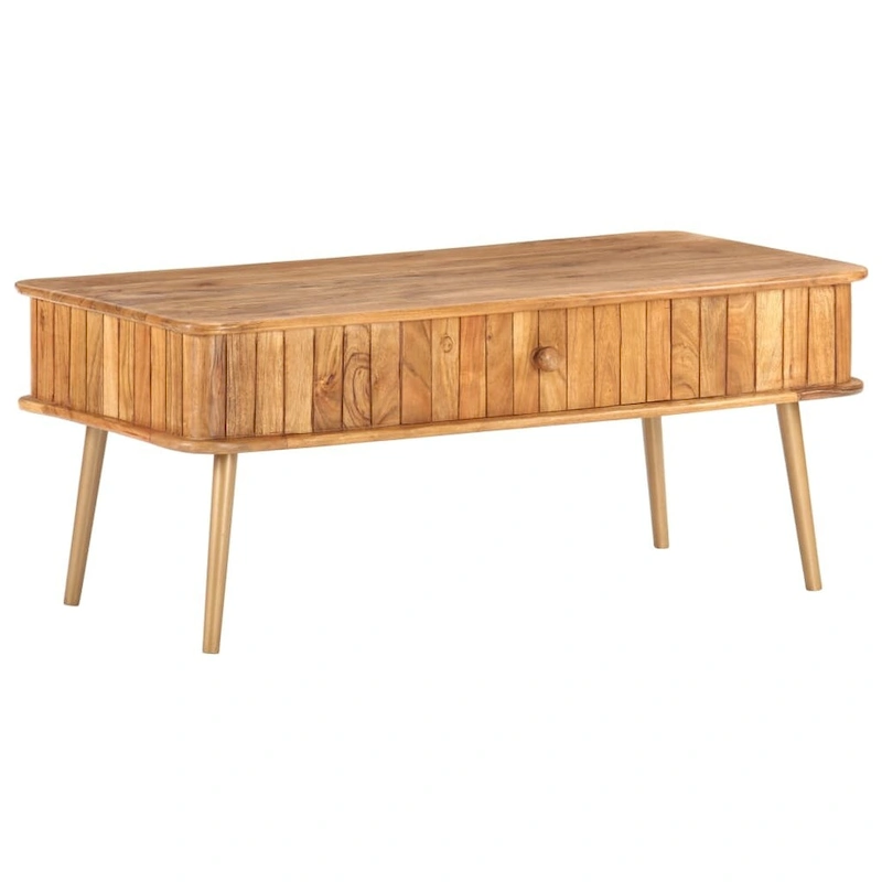 vidaXL Coffee Table 39.4x19.7x15.7 Solid Acacia Wood