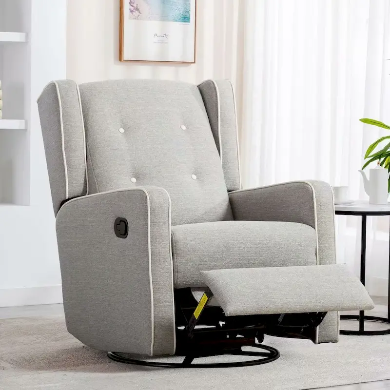 Racing Swivel Rocker Recliner Chair Single Seat Set of two