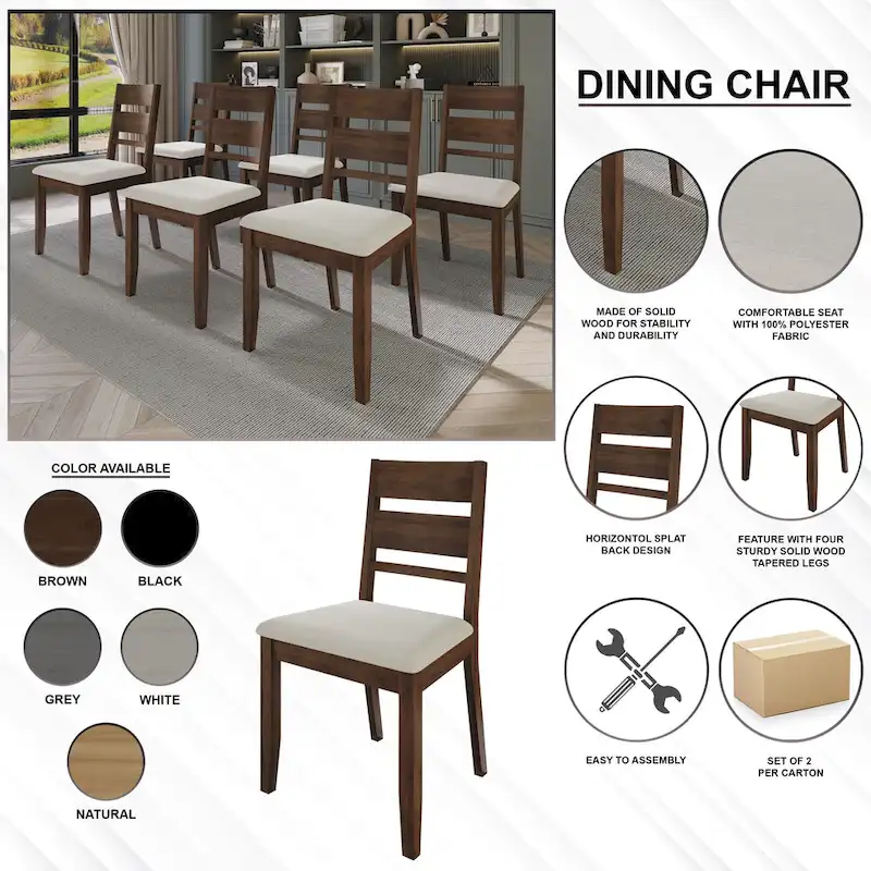 Elegant Wooden Dining Chairs