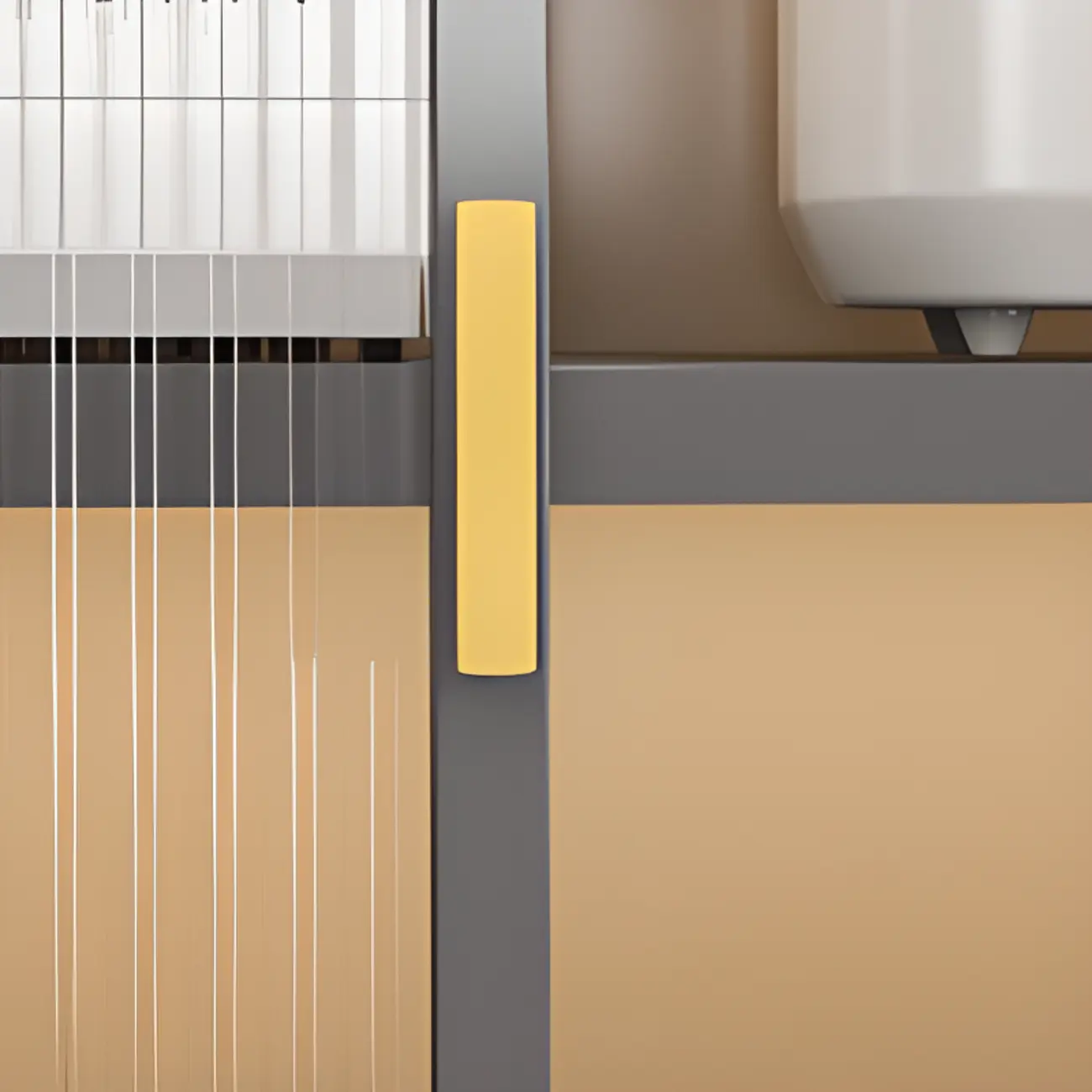 Modern Steel Multi-Shelf Sideboard with Pegboard Back