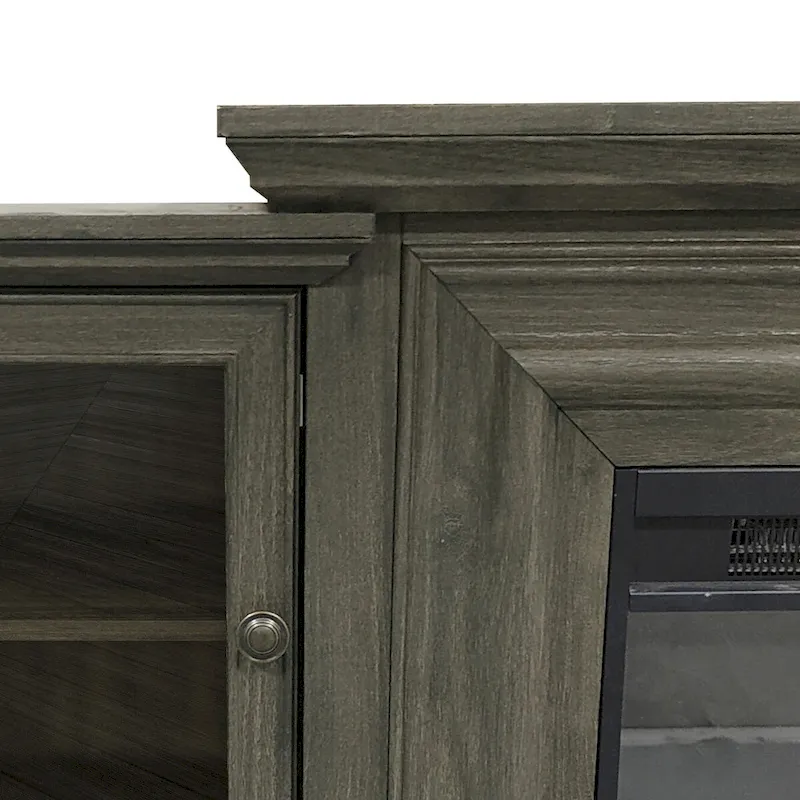 Farmhouse TV Stand with Fireplace - 70 Width -Fits up to 70 TV - 71W x 30H x 15.5D