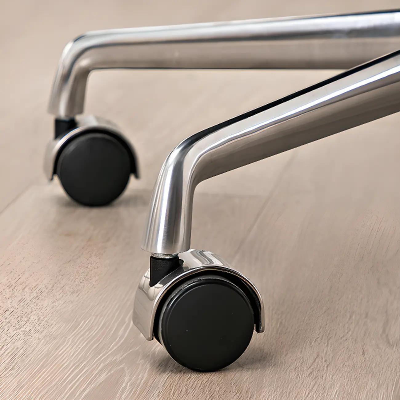 Upholstered Apricot Leather Adjustable Swivel Office Chair