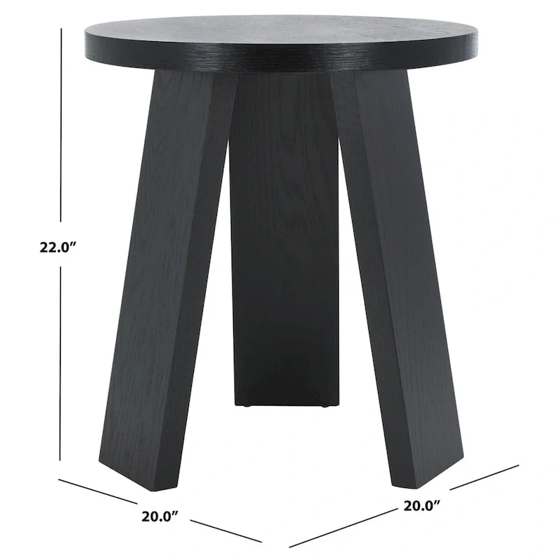 Accent Table - Oak Veneer, Natural Wood Grain, 20W x 20D x 22H
