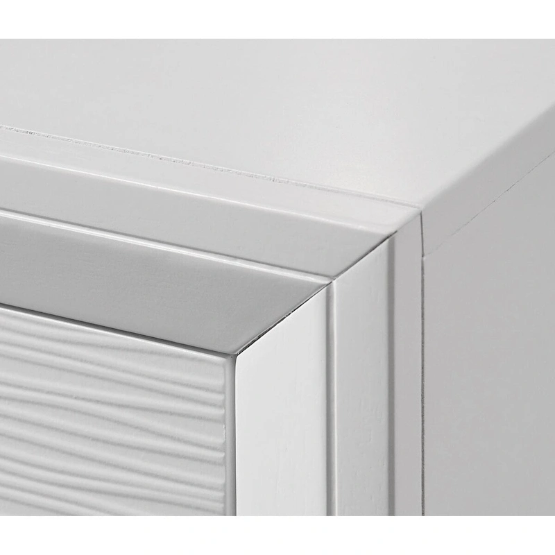 Sim 5 Piece White Panel Bedroom Set