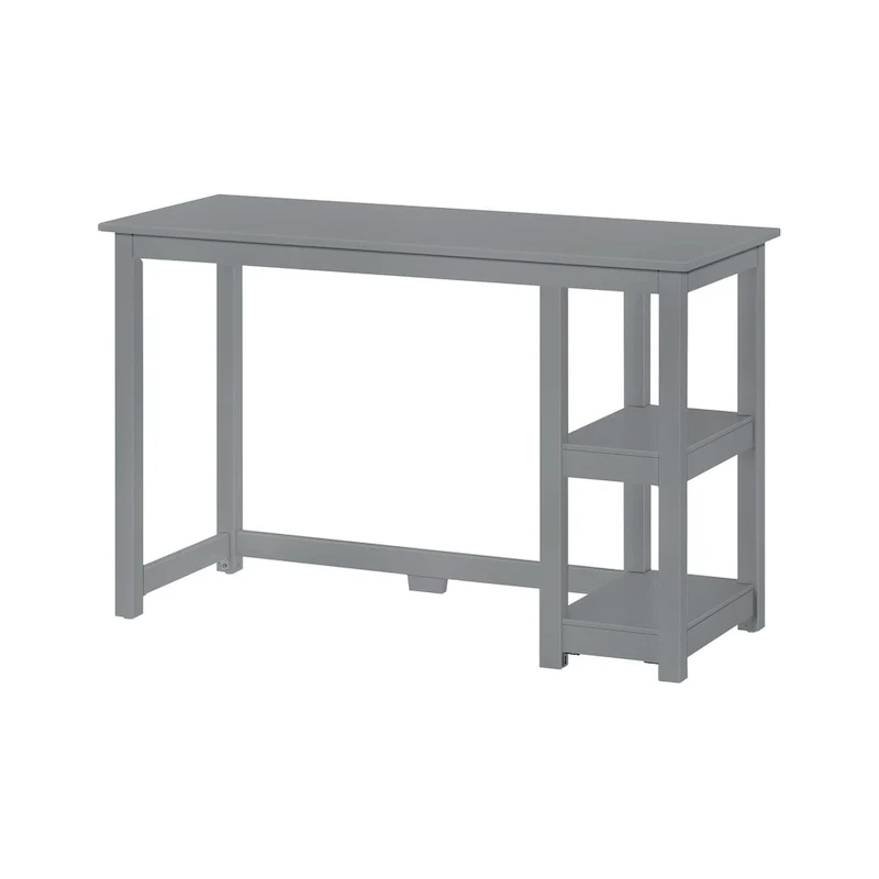 Plank and Beam Desk with Bookshelves