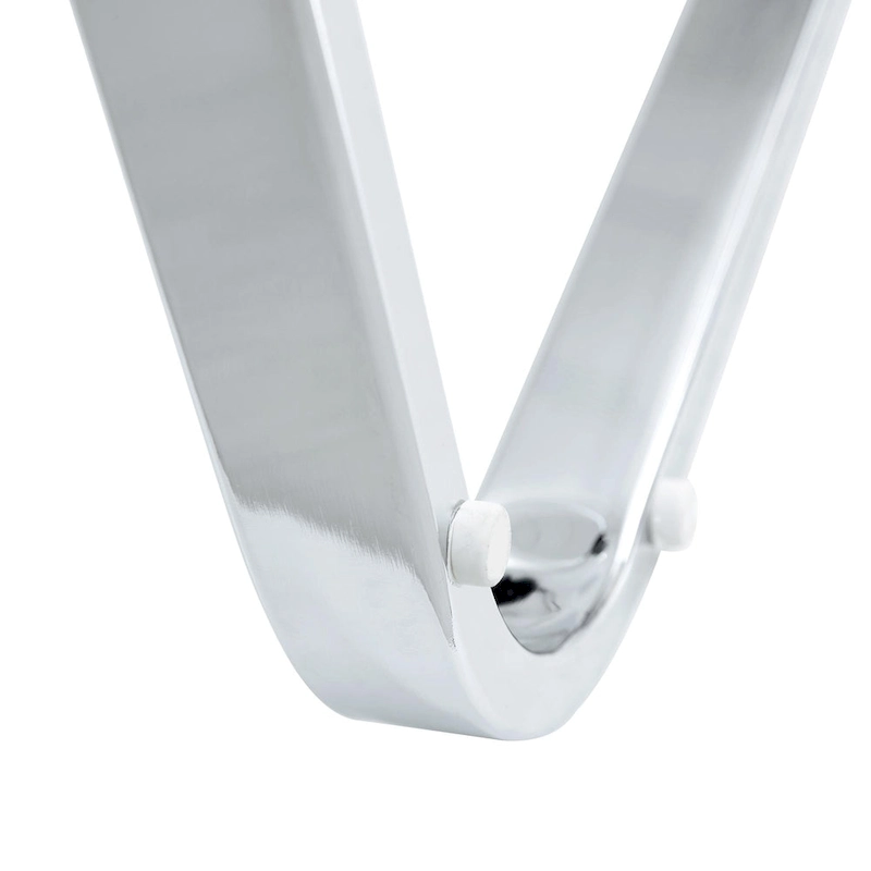 Set of 4 Modern Dining Chairs,High Back Side Chair with C-shaped Tube Chrome Metal Legs