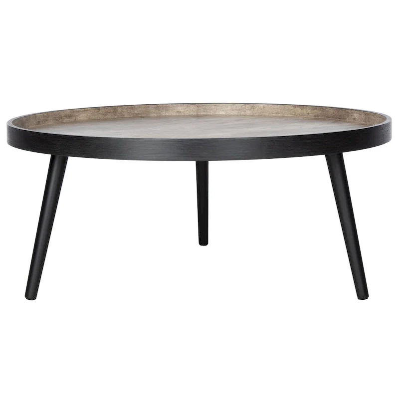 Arline Round Tray Top Coffee Table - 35.4 x 35.4 x 15 - 35Wx35Dx15H