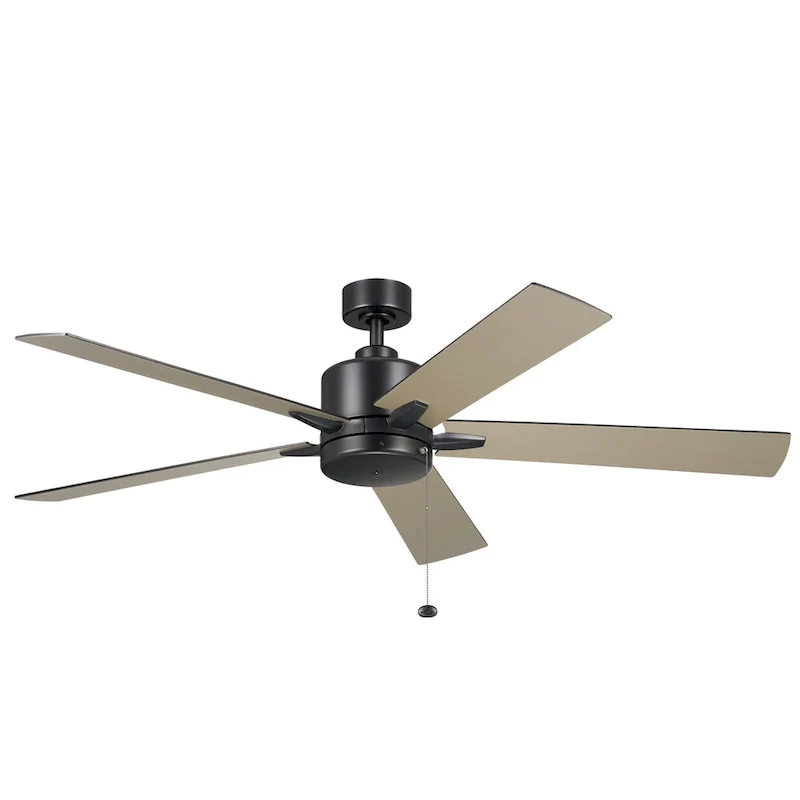 Kichler Lighting Lucian II 60 inch Indoor Satin Black Ceiling Fan