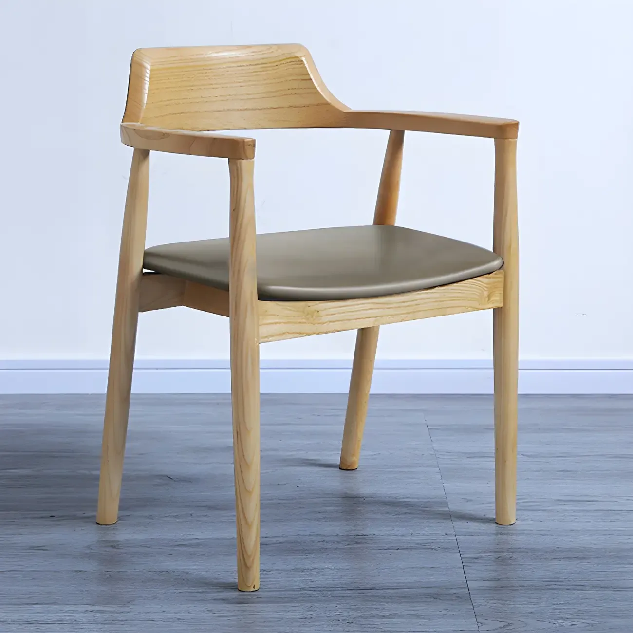 Mid Century Solid Wood Dining Chair Set of 2