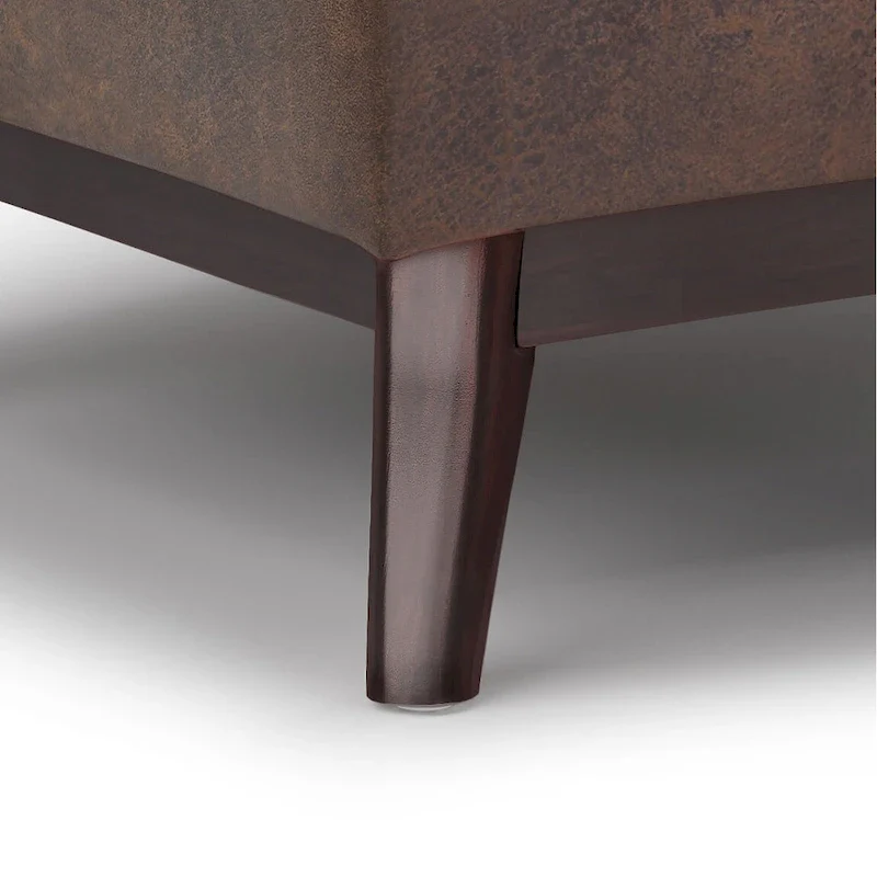 WYNDENHALL Ethan 34 inch Wide Mid Century Modern Rectangle Table Ottoman