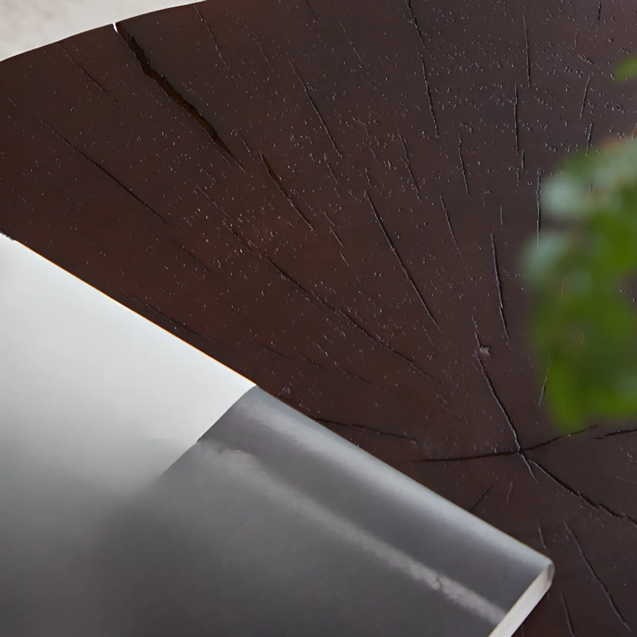 Rustic Solid Wooden Round Coffee Table with Natural Finish