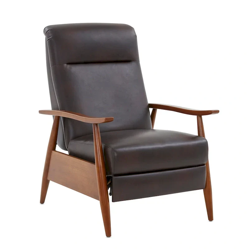 Sienna Upholstered Wood Push Back Recliner by Greyson Living