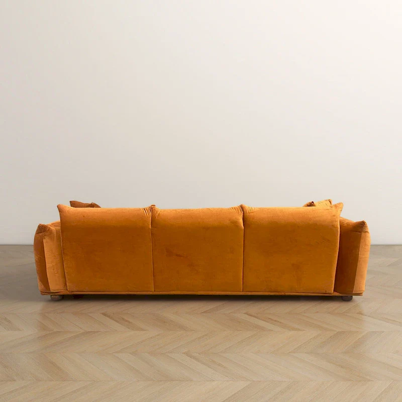 Arten Mid-Century Modern Luxury Boucle/Velvet Couch