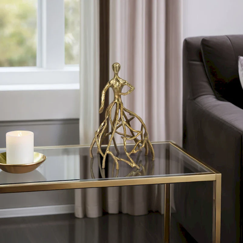 Sagebrook Home 14  Metal Hold Dancing Lady - 9  x 9  x 14