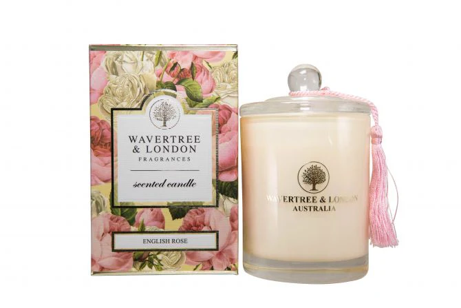 Wavertree & London Candle English Rose 60 hours 330g