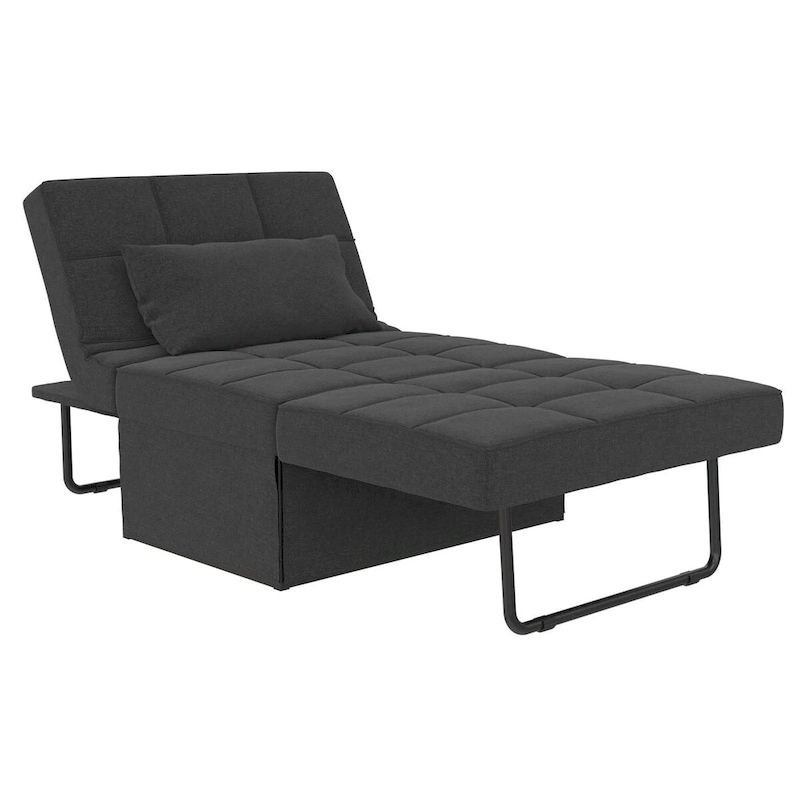 RealRooms Convertible Lounger Ottoman Sofa Chair with 4-in-1 Design