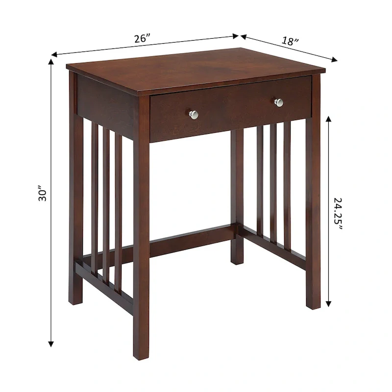 Convenience Concepts Designs2Go Mission Desk with Keyboard Drawer