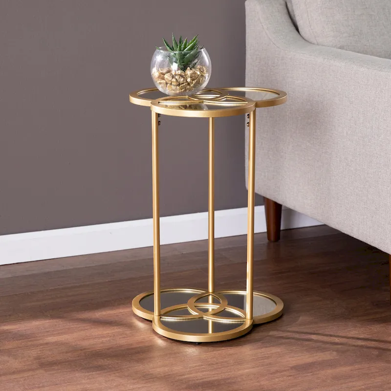 SEI Furniture Shelton Geometric Accent Table