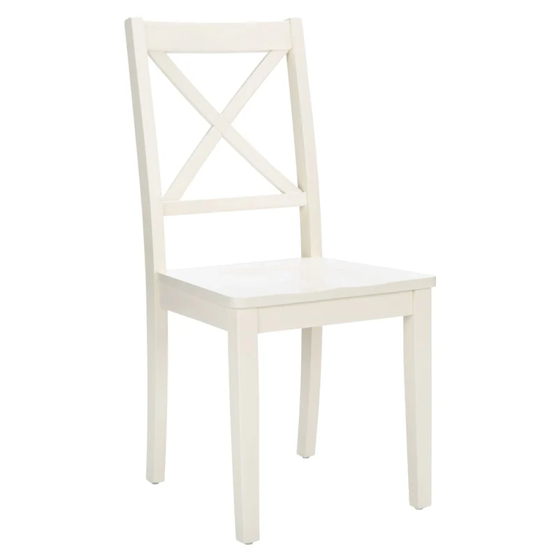 SAFAVIEH Lulla Farmhouse x-Back Dining Chair (Set of 2) - 18.4 W x 19.9 L x 37 H - 18Wx20Dx37H