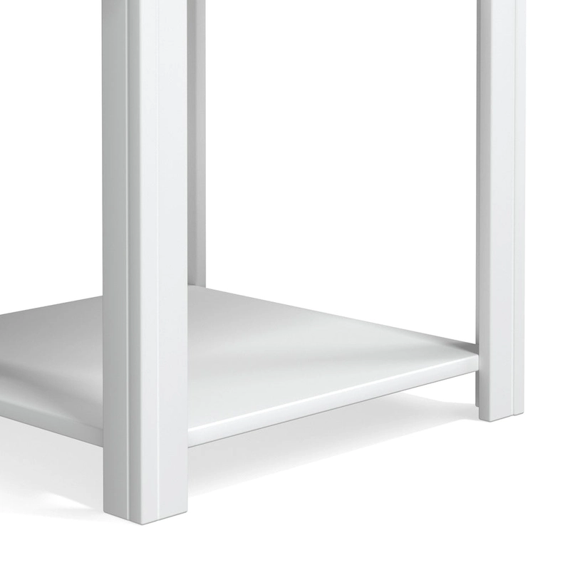 Bridgevine Home Modern Farmhouse 24 inch Side Table, No Assembly Required, Two-Tone Finish