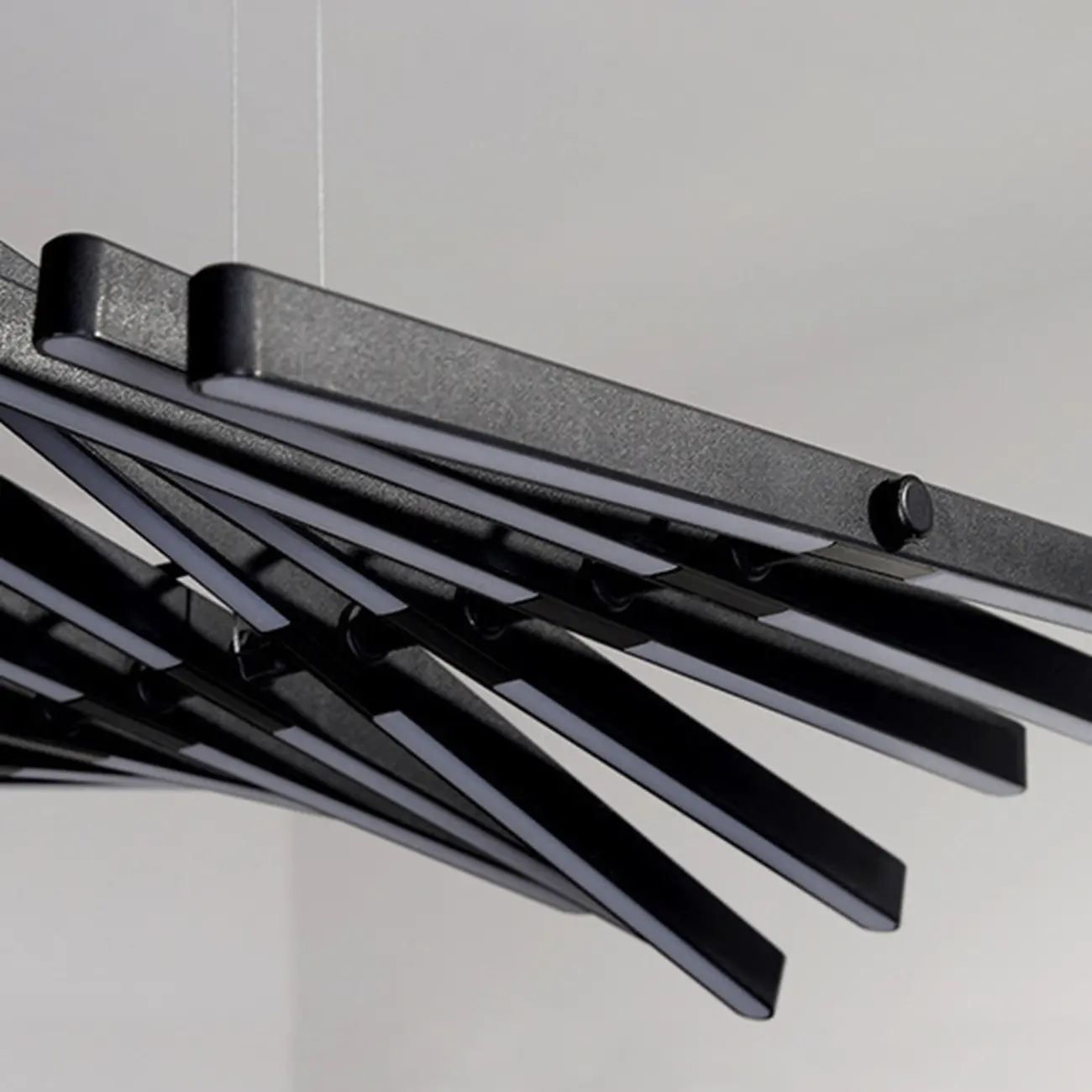 Stylish Linear Acrylic Island Pendant Light in Remote Control