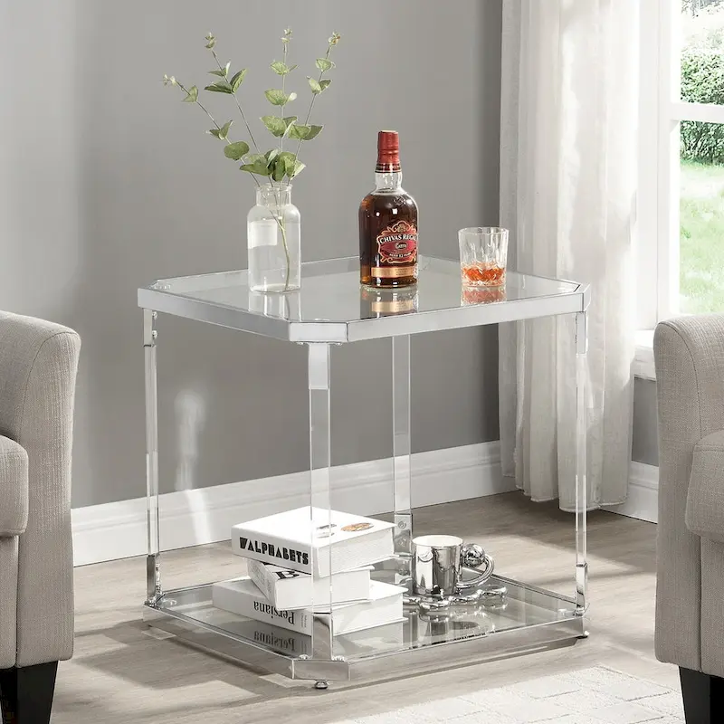 Glass Side Table