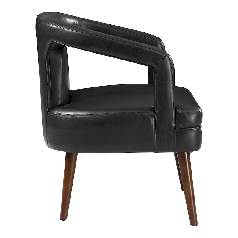 Mason Accent Reception Chair in Faux Leather