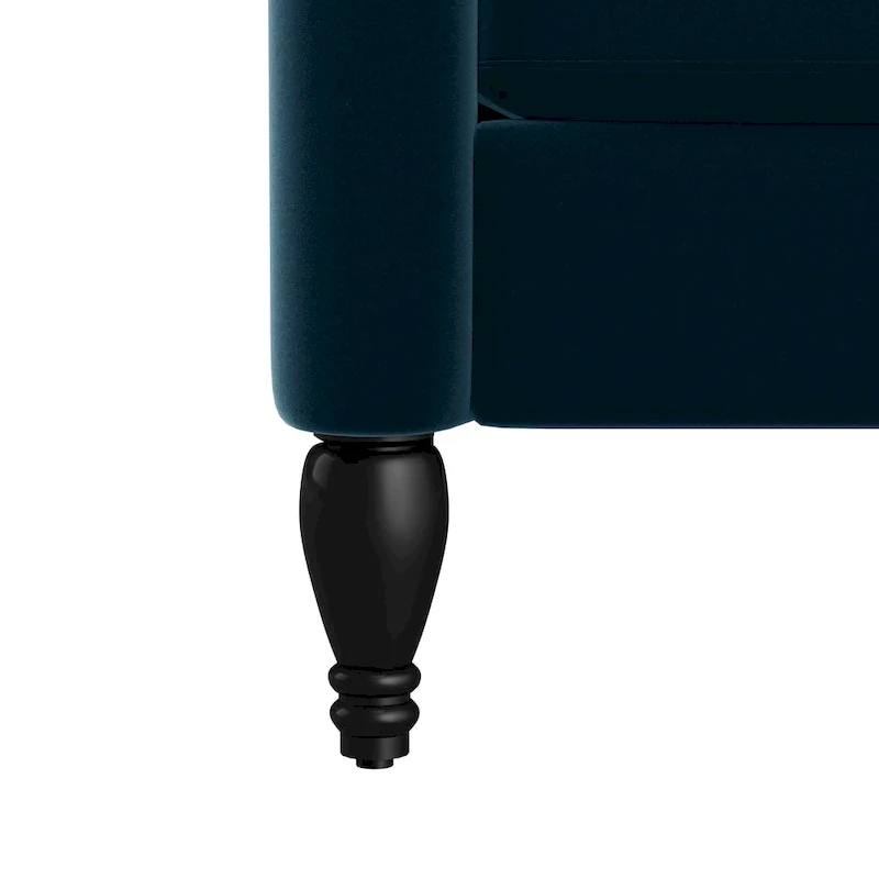 Velvet Wingback Push Back Recliner Chair