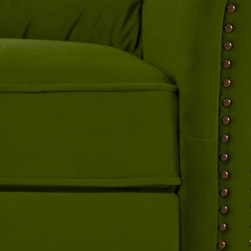 Marloo Modern Swivel Velvet Recliner Chair by Christopher Knight Home