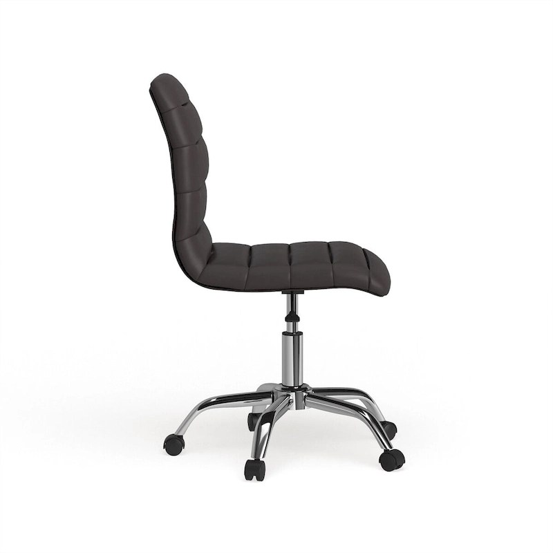Ripple Armless Mid Back Vinyl Office Chair