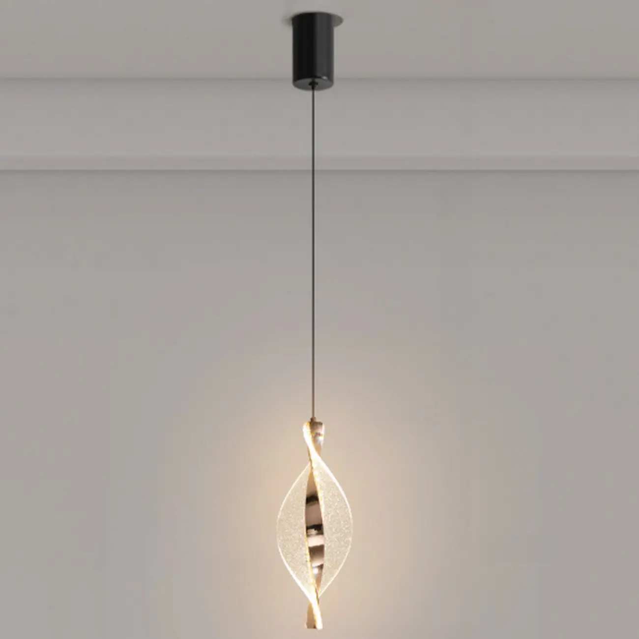 Mini Adjustable Clear Acrylic LED Dining Pendant Light