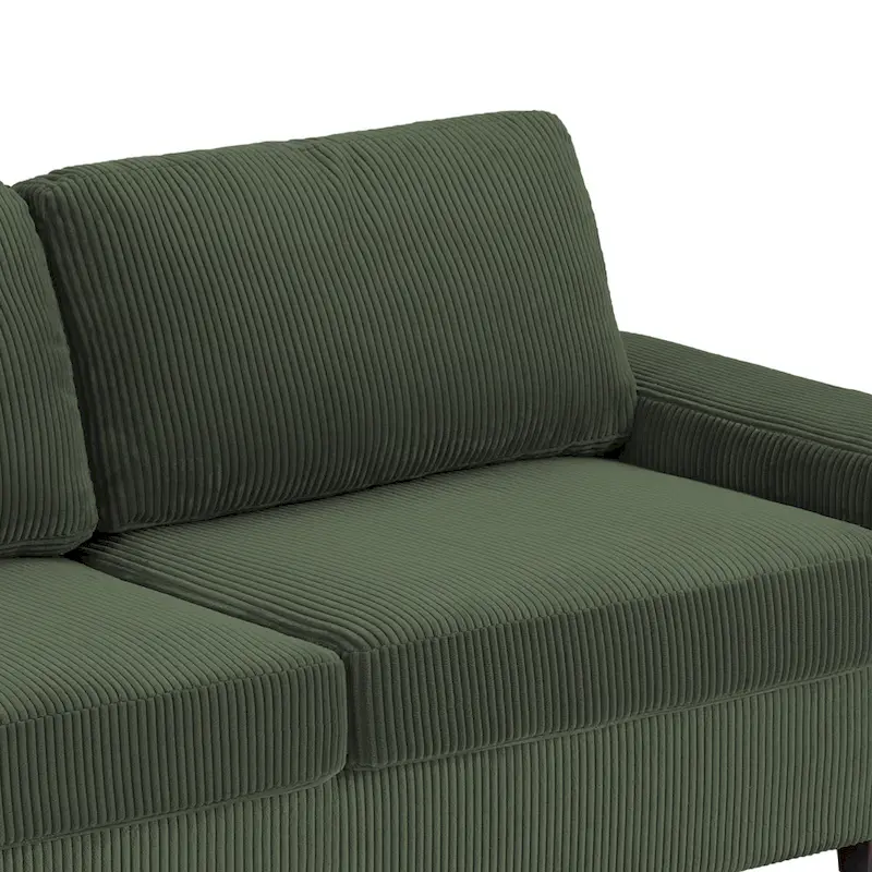 Modern 80 Upholstered Fabric 3-Seater Sofa