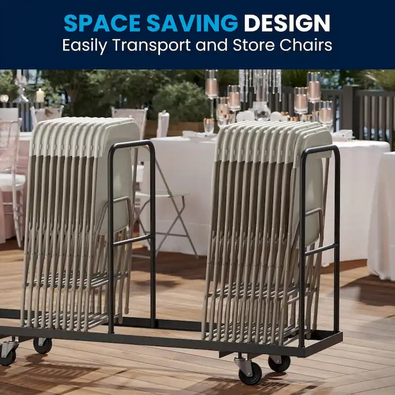 Plastic Folding Chair - 10 Pack 650LB Weight Capacity - Event Chair