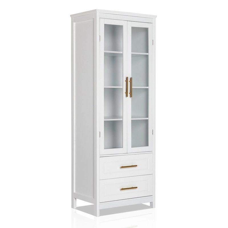 White MDF Bathroom Cabinet