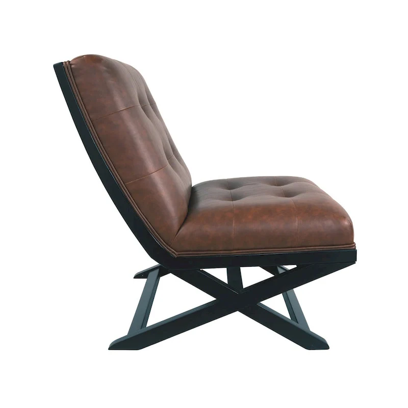 Sidewinder Casual Faux Leather Accent Chair