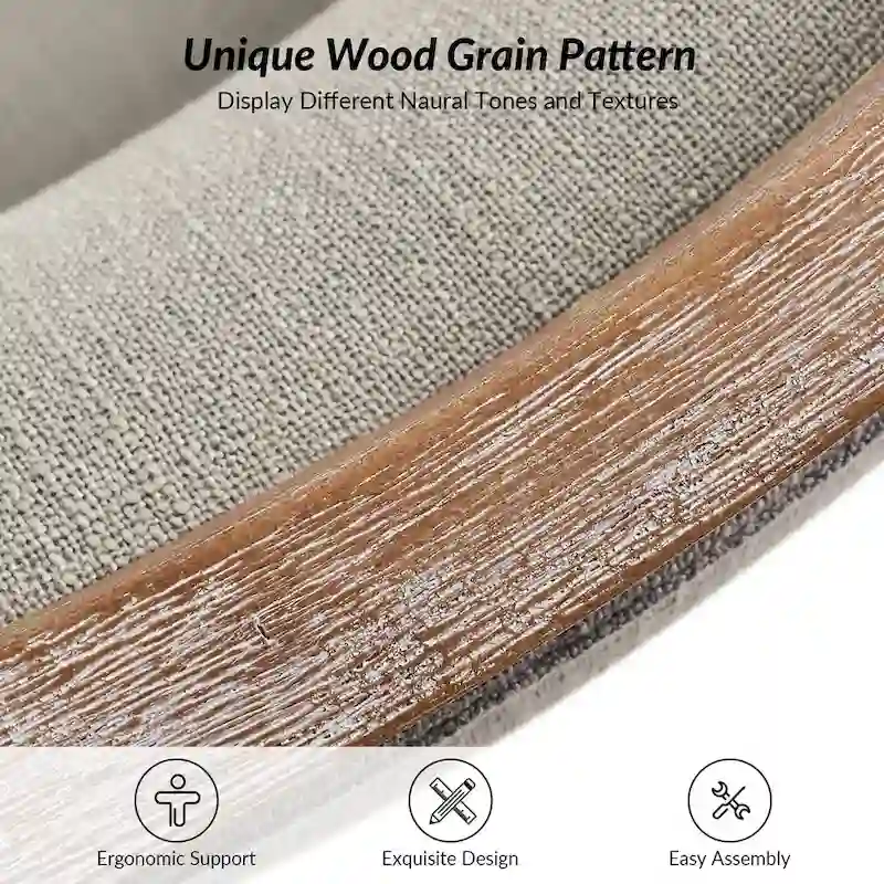 Farmhouse Upholstered Solid Wood Dining Chair Set of 2