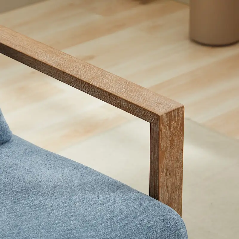 30.31 Linen Blend Upholstered 360 Swivel Accent Chair