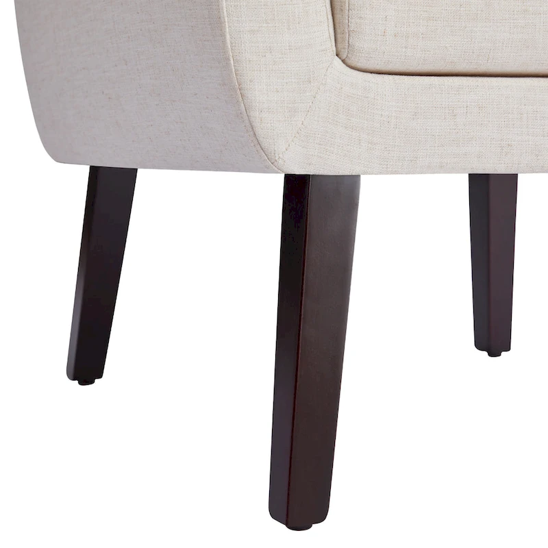 HUIMO Fabric Arm Chair Accent Chair and Ottoman Set Grey/ Beige/ Blue/ Dark Teal