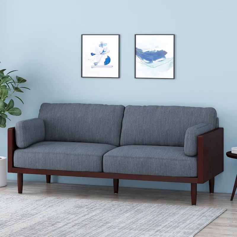 Sofia Upholstered 3-seater Sofa by Christopher Knight Home