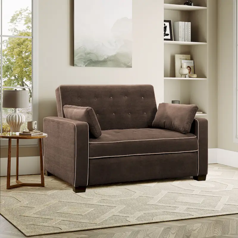 Serta Morrison Queen Convertible Loveseat