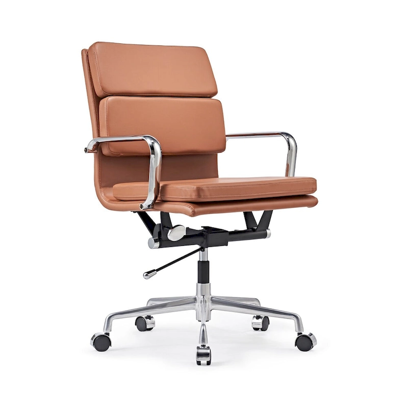 CAROCC Office Chair PU Leather Adjustable ErgoChair with Thickened Cushion - N/A