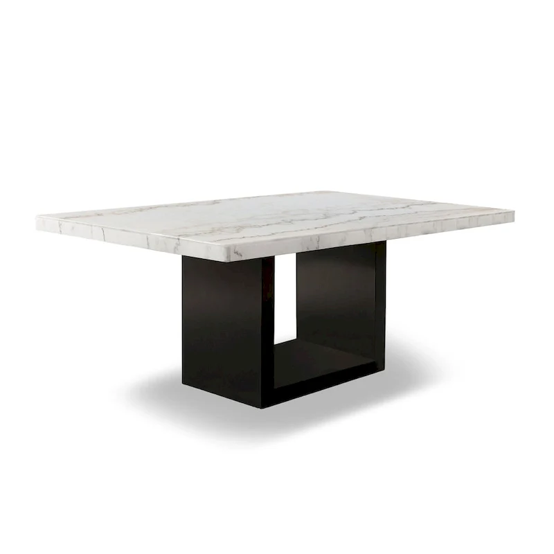 White 70-inch Marble Dining Table