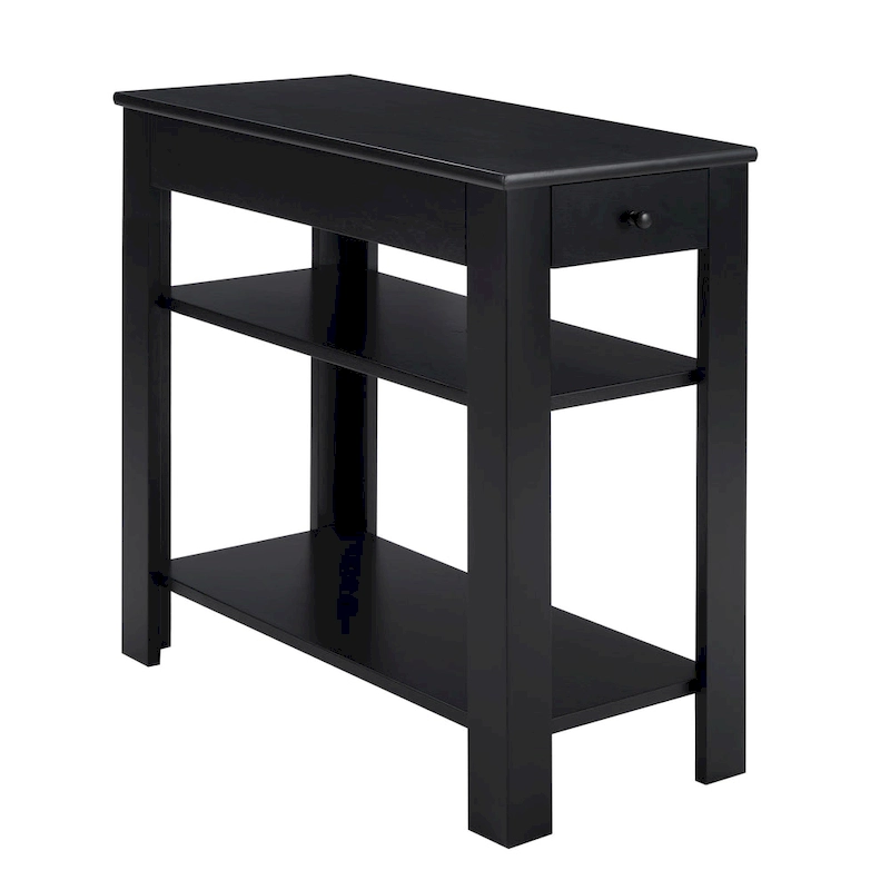 Convenience Concepts Designs2Go 1 Drawer Baja Chairside End Table with Shelves