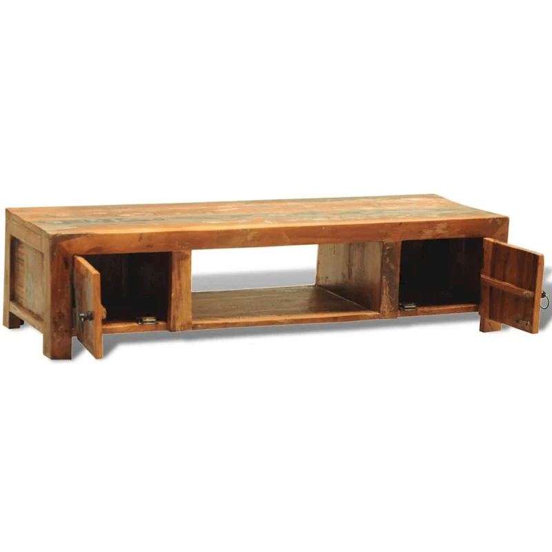 vidaXL TV Stand with 2 Doors Reclaimed Wood Vintage