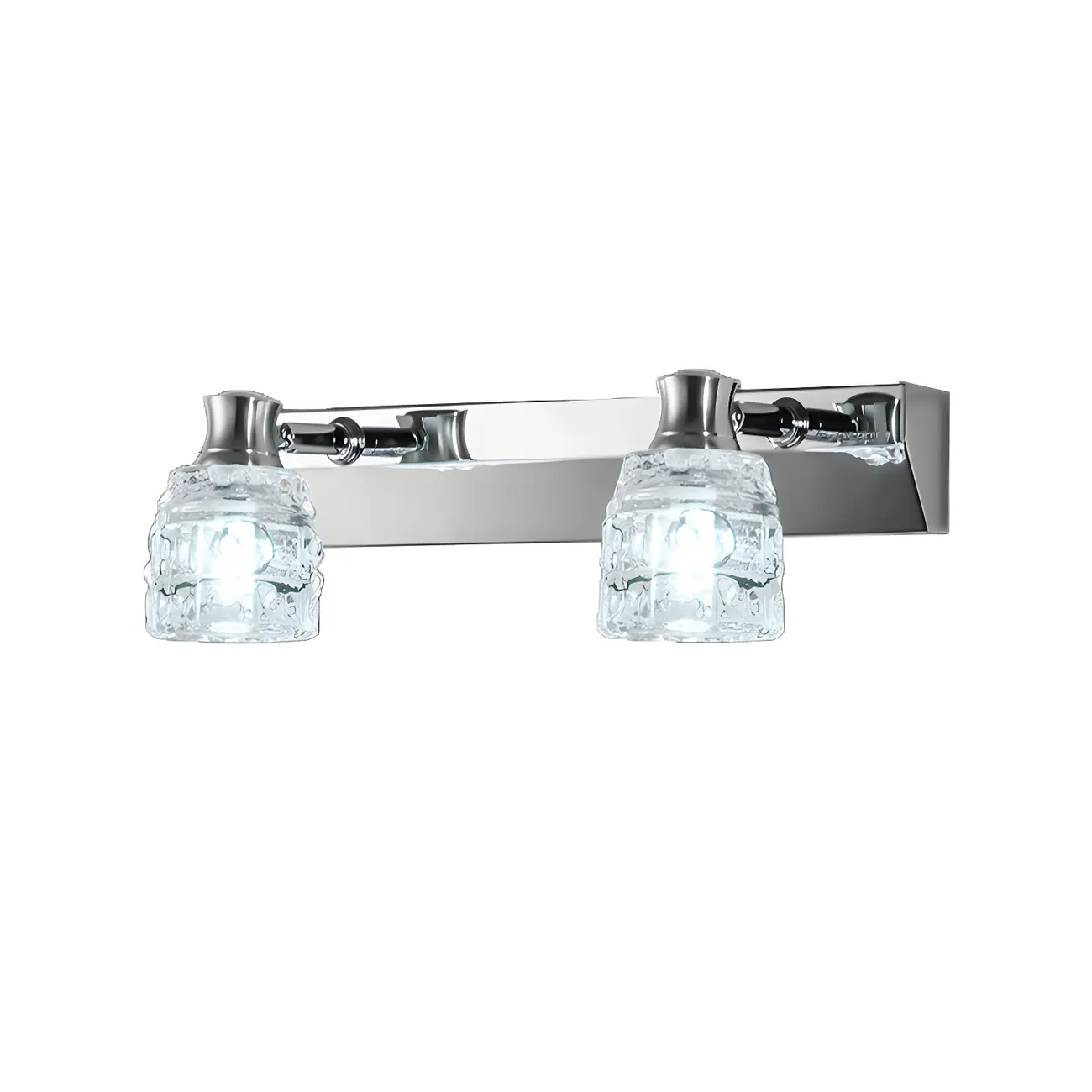 Modern Chrome Crystal Bathroom Vanity Light